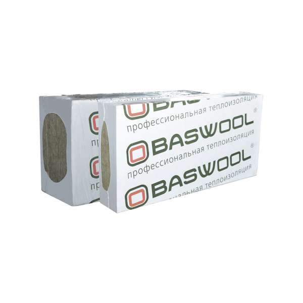 Плита минераловатная BASWOOL ВЕНТ ФАСАД 80 1200х600х50 мм, 6 шт